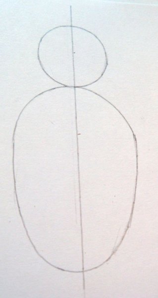 Поэтапное рисование домового