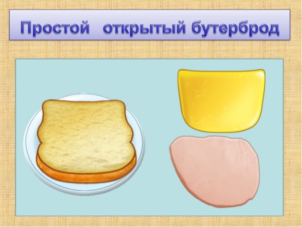 Технологическая последовательность приготовления бутербродов