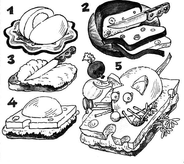 Бутерброд раскраска