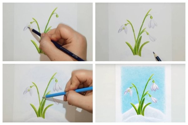 Подснежник пошагово