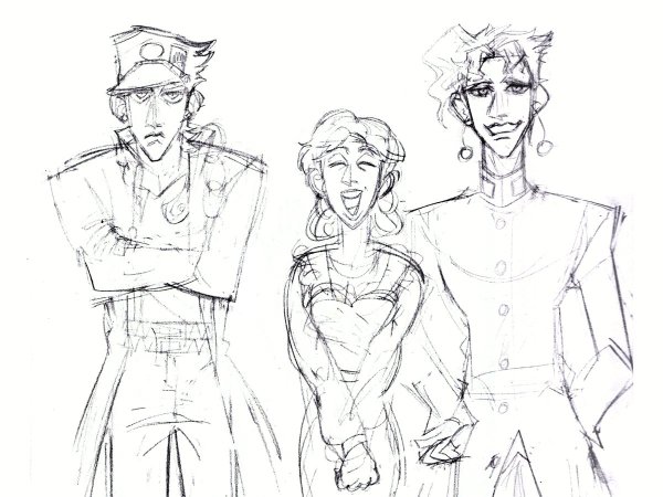 Джоджо скетчи персонажей