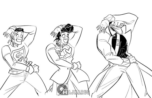 Джотаро и Польнарефф 18