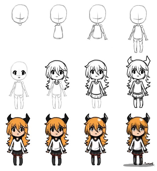 Чиби стиль рисования