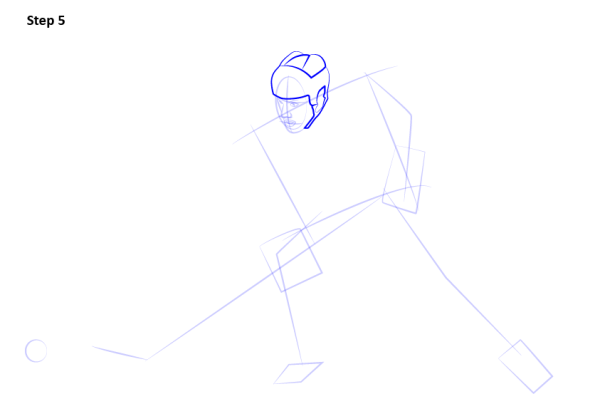 Хоккей нарисовать поэтапно