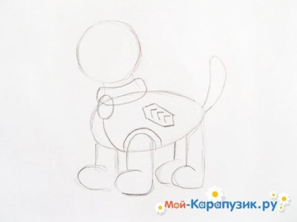 Щенячий патруль карандашом