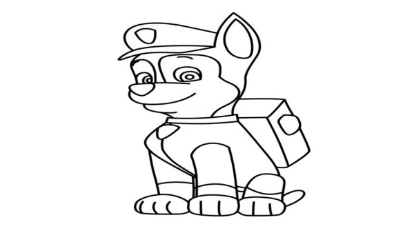 Щенячий патруль рисунок карандашом цветными карандашами