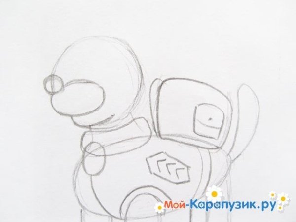 Маршал Щенячий патруль рисунок