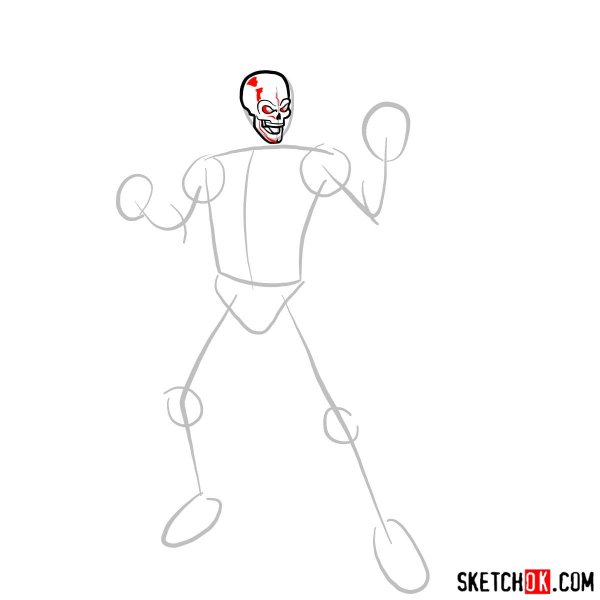 Как нарисовать призрачного гонщика карандашом поэтапно