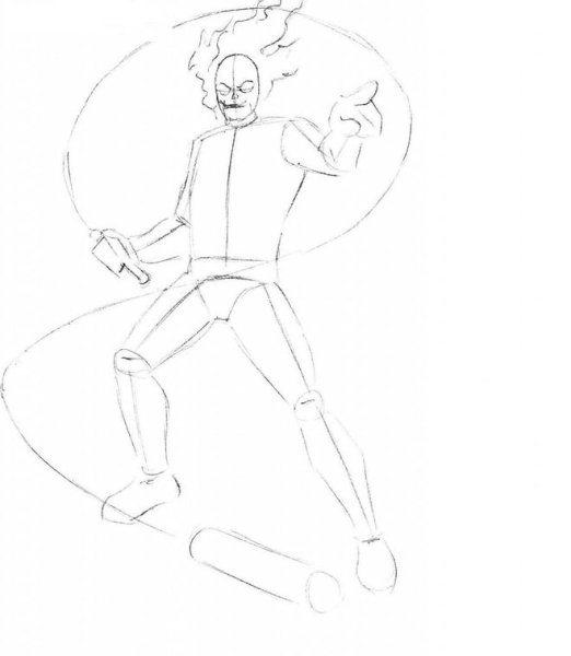 Гонщик рисунок карандашом