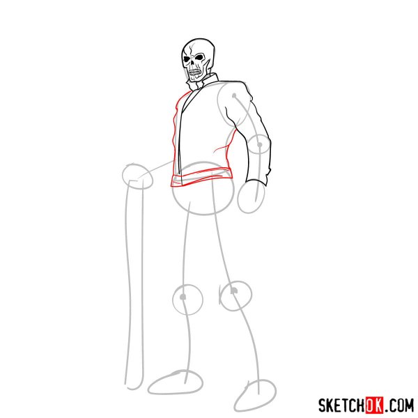 Нарисовать призрачного гонщика поэтапно