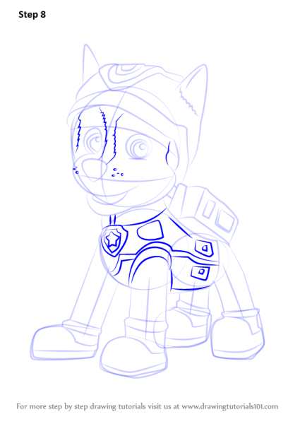 Щенячий патруль для срисовки