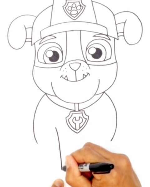 Разукрашка Щенячий патруль