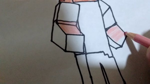 Как рисовать Стива 3д