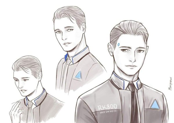 Детройт Беком ХЬЮМАН Коннор арт