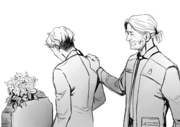 Реверс-ау Коннор и Хэнк