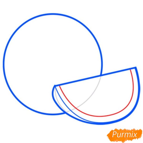 Как нарисовать Арбуз карандашом поэтапно для начинающих