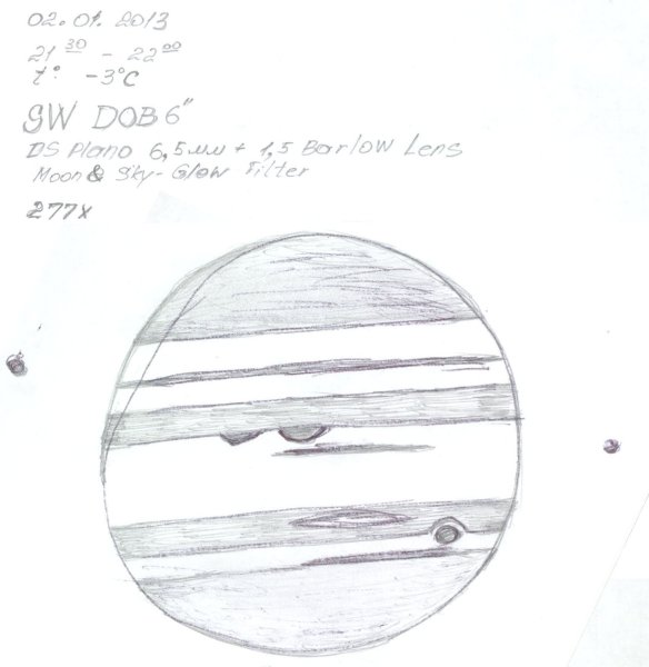 Юпитер зарисовка