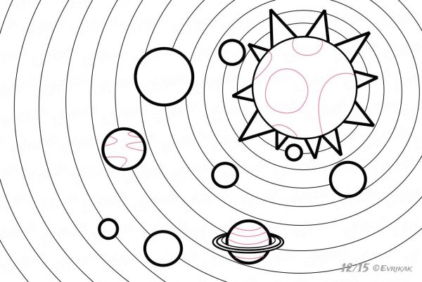 Рисунок летающий тарелкт