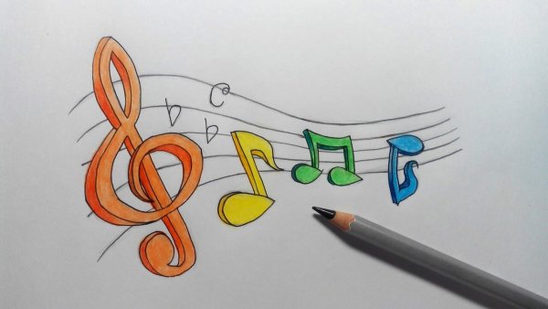Как нарисовать Ноты