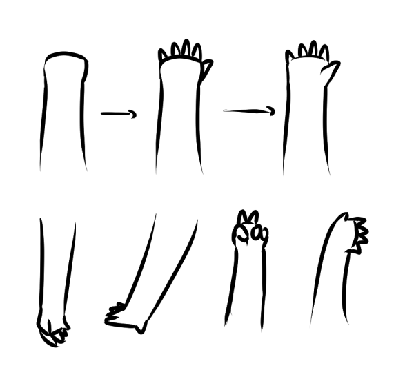 Референсы рук Чиби