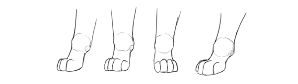 Дисней рисунок лапы