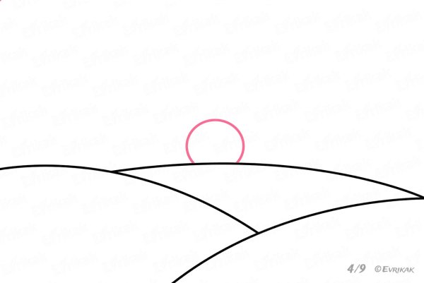 Нарисовать луг пошагово