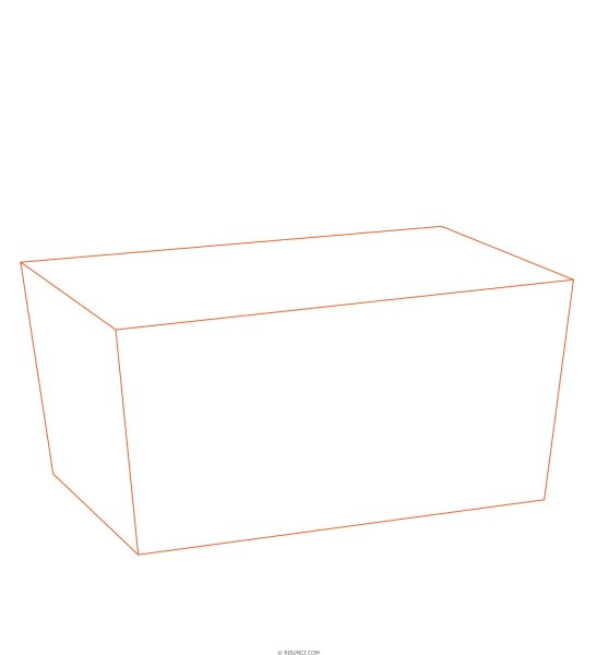 Поэтапное рисование шкатулки