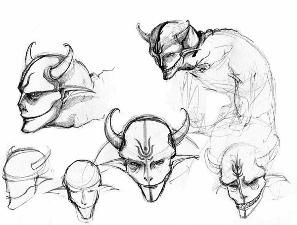 Демон рисунок