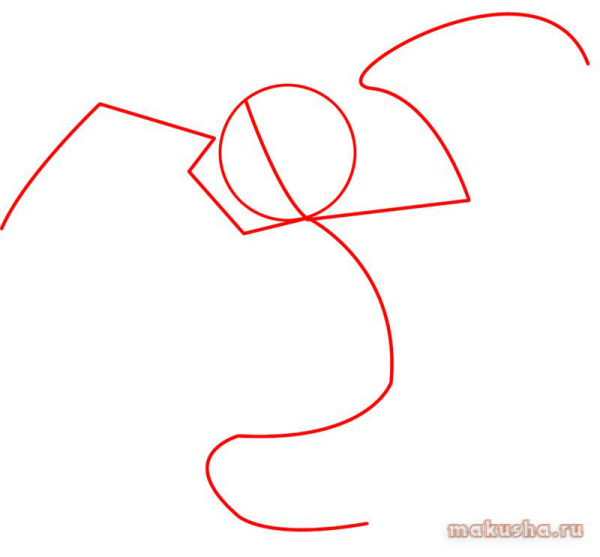 Поэтапное рисование демона