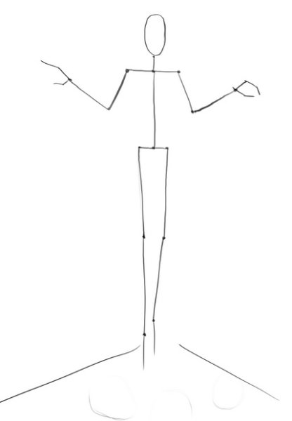 Рисование черта поэтапно