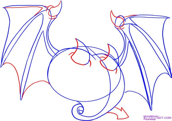 Как нарисовать сердце демона