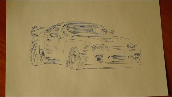 Рисунки машин суппра для скетчь