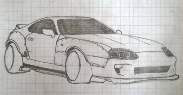Нарисованный зад Supra