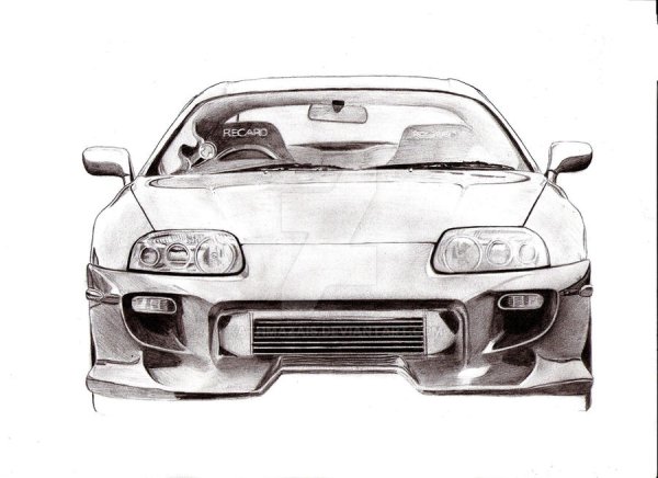 Раскраска Toyota Supra a80