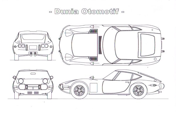 Toyota 2000gt Blueprint