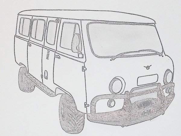 УАЗ 452 Буханка раскраска