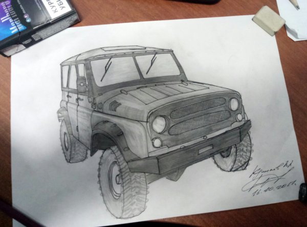 УАЗ 31514 нарисовать