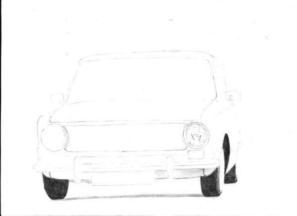 ВАЗ 2101 рисунок карандашом