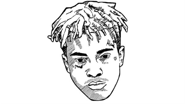 XXXTENTACION трафарет