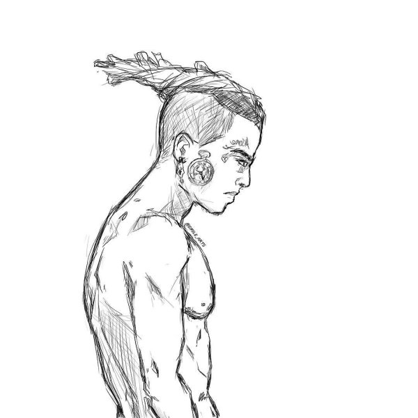 Рисунок Xxtentacion