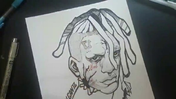 Тентасьон арт карандашом