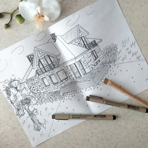 Рисунки в стиле скетчинг