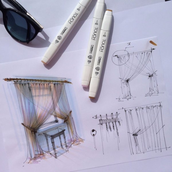 Ландшафтный скетчинг прокриэйт