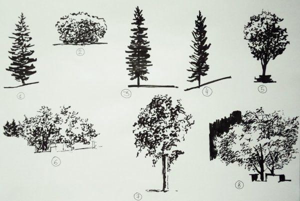 Зарисовки людей в разных позах