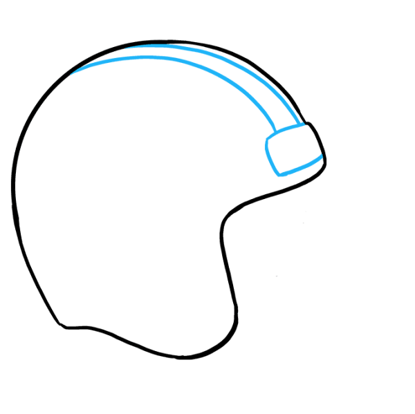 Поэтапное рисование шлема