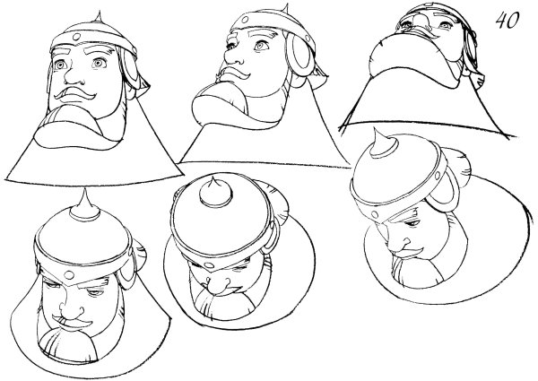 Портрет сказочного героя Ильи Муромца