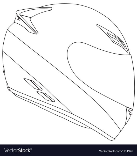 Шлем мотоциклетный контур