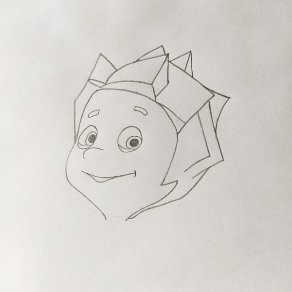 Нолик карандашом для срисовки