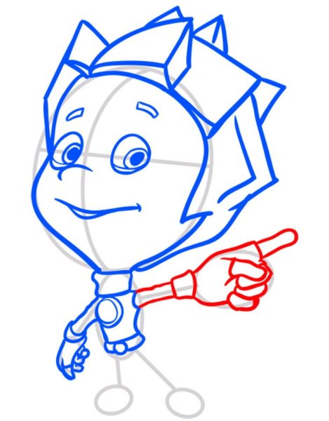 Фиксики Нолик рисунок карандашом