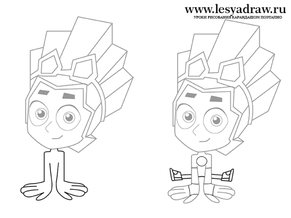 Раскраска Фиксики Файер